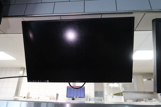 3 stk. computerskærme SAMSUNG S24E200 m.fl. med betjeningspanel