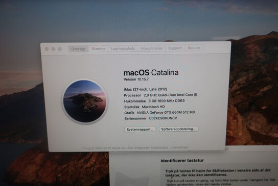 Computer APPLE iMac 27" 2012