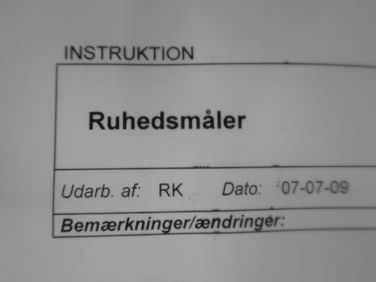 Overfladetester/ruhedsmåler TIME TR100