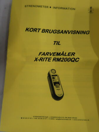 Farvemålingsværktøj X-RITE RM200 & RM200+B