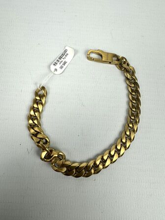 Forgyldt stål Armbånd 19 cm 