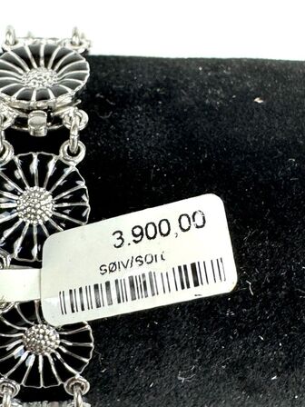 GEORG JENSEN Rhodinated Sterling Silver Daisy Bracelet