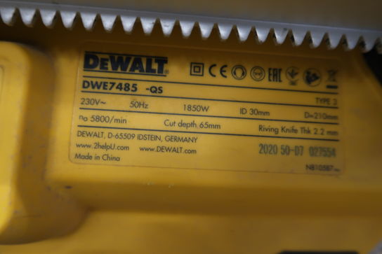 Bordrundsav DEWALT DWE7485-QS