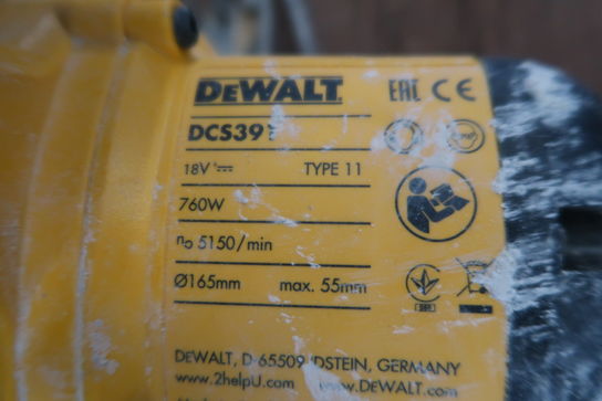 Akku-rundsav DEWALT DCS391