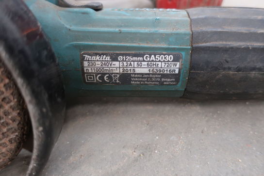 2 stk. vinkelslibere MAKITA GA5030, BOSCH