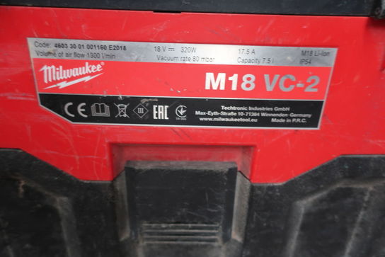 Våd/tørsuger MILWAUKEE M18 VC-2