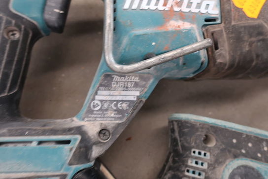 Akku bajonetsav MAKITA DJR187, akku borehammer MAKITA DHR202 med batteri