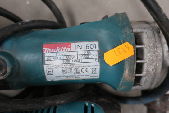 Pladenipler MAKITA JN1601 samt excentersliber MAKITA BO5031