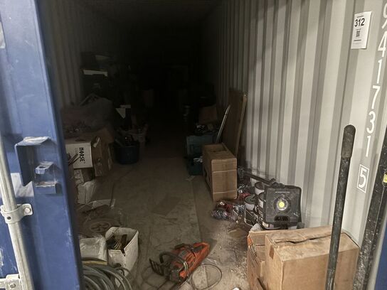 40 fods container uden indhold. Afhentes efter aftale