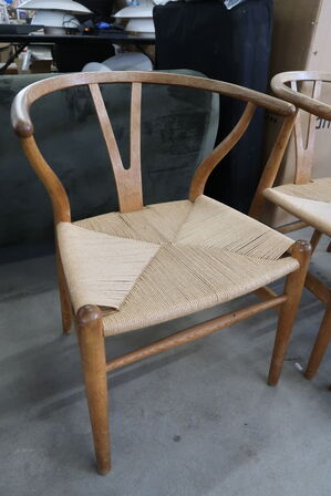 6 stk. Armstole CARL HANSEN & SØN "Y-stolen" CH24 af HANS J. WEGNER