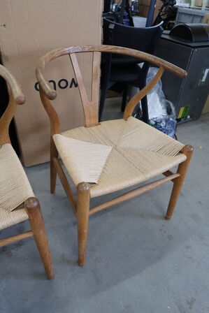 6 stk. Armstole CARL HANSEN & SØN "Y-stolen" CH24 af HANS J. WEGNER