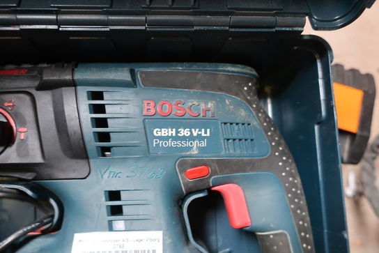 Akku borehammer BOSCH GBH 36 V-LI med 2 stk. batterier og lader