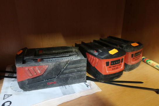 3 stk. batterier HILTI 3.0 Ah