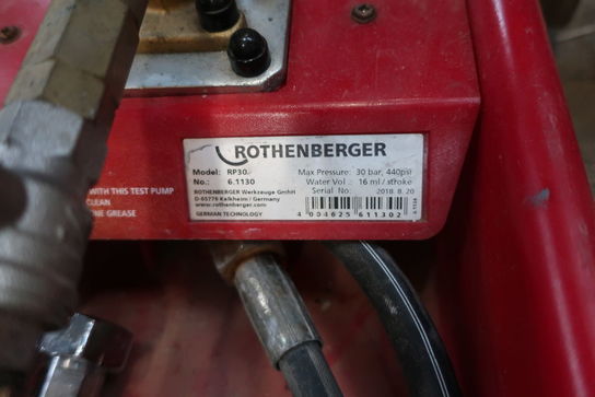 Trykprøvepumpe ROTHENBERGER RP30