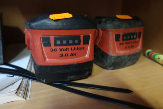 3 stk. batterier HILTI 3.0 Ah