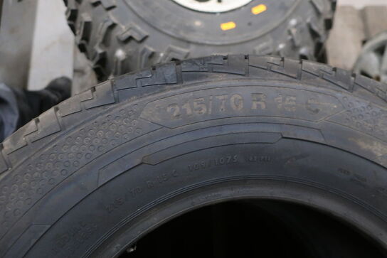 4 stk.  Dæk CONTINENTAL ContiVanContact 100 215/70 R 15 C