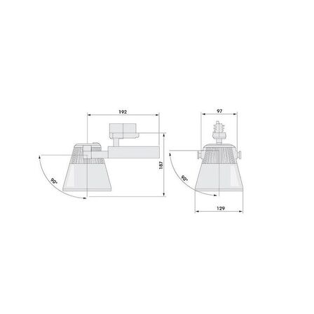 186 stk. LED Spots LIVAL Glider Trend (ubrugte)