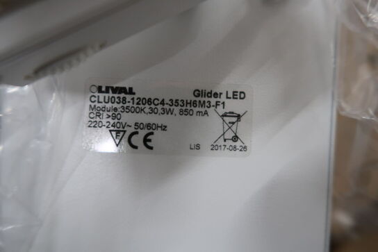 186 stk. LED Spots LIVAL Glider Trend (ubrugte)