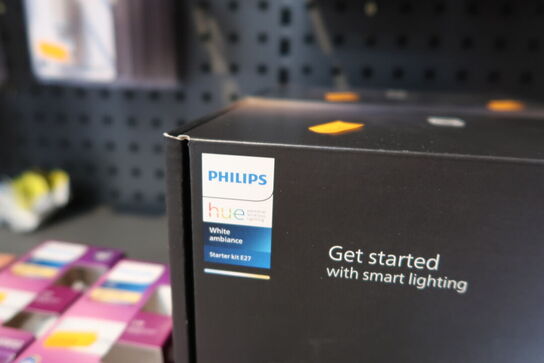 2 pakker starter kit E27 PHILIPS HUE White Ambiance 1100
