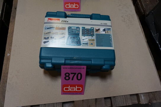 Makita E-11689 Bor og Bitssæt 256 dele 
