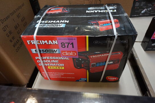 Freimann S8500W luftkølet professionel benzingenerator