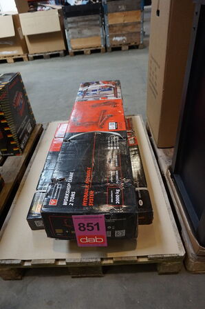 Widmann GR-2T Værksteds/motorkran 2000 kg, med sammenklappelig ben.