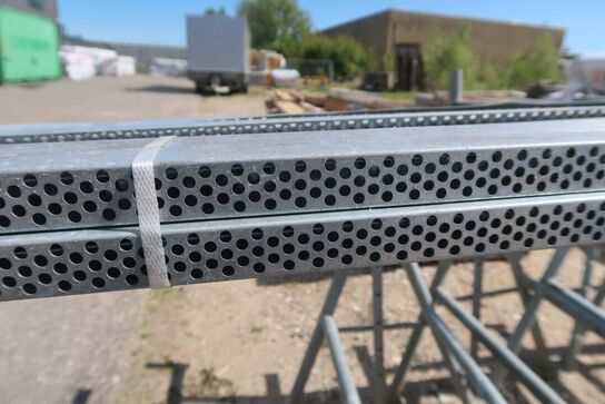 15 stk. stålprofiler med huller