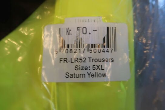 3 par regnbukser, str. 5XL