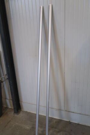 2 stk. alu kabelbakker