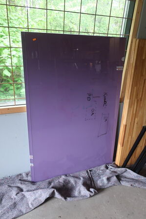 2 stk. glas whiteboard