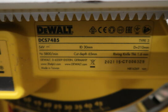 Dewalt DCS7485 Bordsav + DeWalt DE7400 vogn 