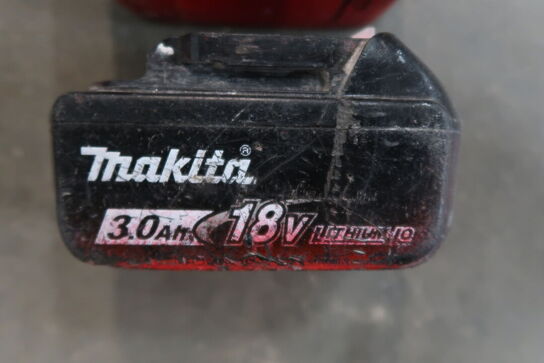 2 stk. Makita 3.0 ah 18V batteri