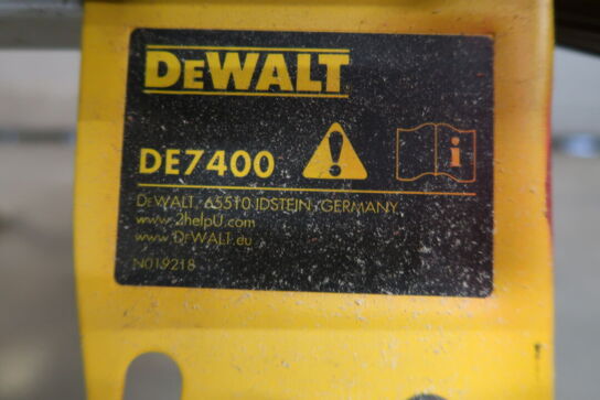 Dewalt DCS7485 Bordsav + DeWalt DE7400 vogn 