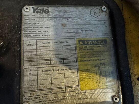 GAFFELTRUCK Diesel  Yale 2.5 Ton