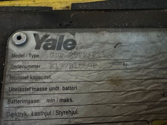 GAFFELTRUCK Diesel  Yale 2.5 Ton