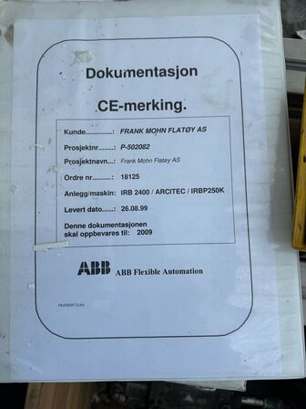 Svejserobot ABB 6 axet  med Manupulator