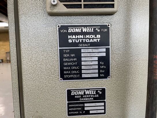 DONEWELL - Beyeler 100 x 3000  - CNC-KANTPRESSE