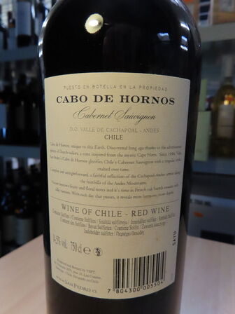 1 fl. rødvin, CABO DE HORNOS 2021, San Pedro Cabo de Hornos Cabernet Sauvignon