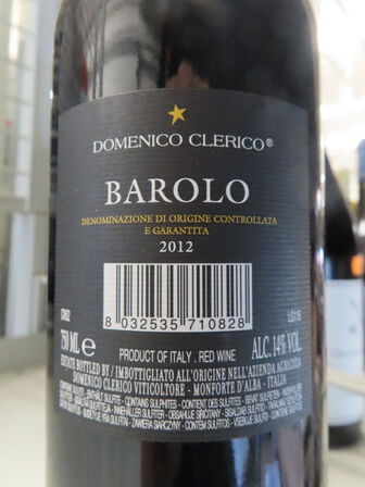 1 fl. rødvin, BAROLO 2011, Domenico Clerico