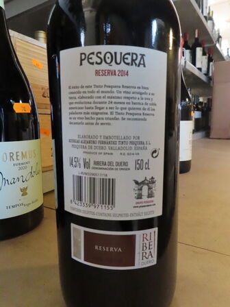 1 fl. rødvin, TINTO PESQUERÂ RESERVA 2014 - 1,5L Magnum