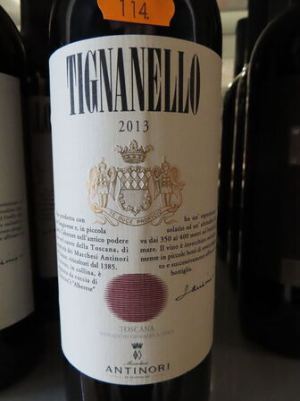 5 fl. rødvin, TIGNANELLO 2013, Antinori Tignanello, Toscana IGT
