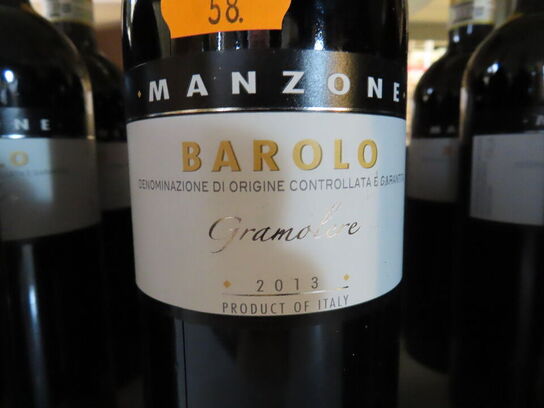 3 fl. rødvin, MANZONE BAROLO DOCG GRAMOLERE 2013