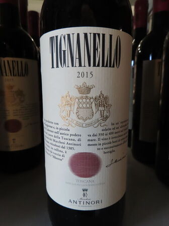 6 fl. rødvin, TIGNANELLO 2015, Antinori Tignanello, Toscana IGT