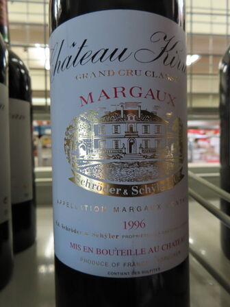 3 fl. rødvin, CHÂTEAU KIRVAN MARGAUX 1996, 3. Cru Grand Cru Classé, Margaux