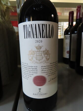 6 fl. rødvin, TIGNANELLO 2020, Antinori Tignanello, Toscana IGT
