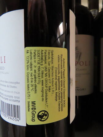5 fl. rødvin, PÉPPOLI CHIANTI CLASSICO 2021, Marchesi Antinori Toscana