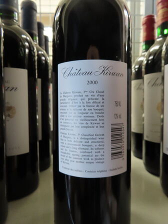3 fl. rødvin, CHÂTEAU KIRVAN MARGAUX 2000, 3. Cru Grand Cru Classé, Margaux