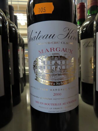 3 fl. rødvin, CHÂTEAU KIRVAN MARGAUX 2000, 3. Cru Grand Cru Classé, Margaux
