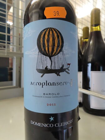 1 fl. rødvin, AEROPLANSERVEJ BAROLO 2011, Domenico Clerico Servaj Serralunga