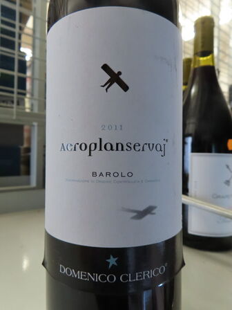 1 fl. rødvin, AEROPLANSERVEJ BAROLO 2011, Domenico Clerico Servaj Serralunga
